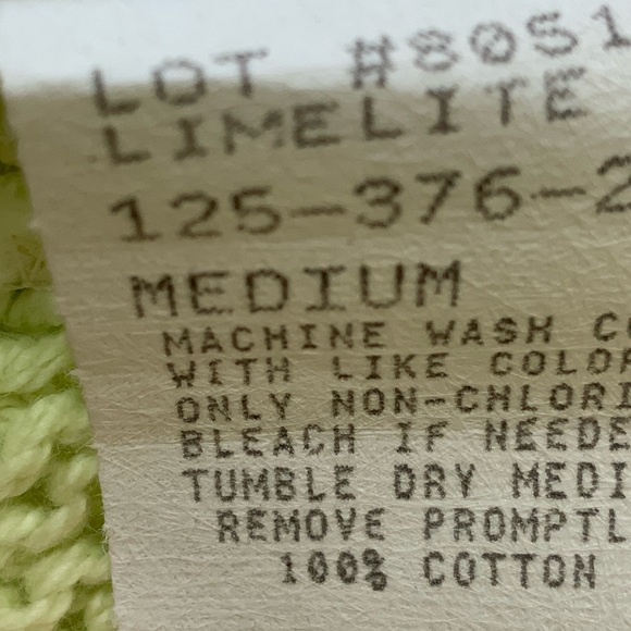 Lovely, Summery Lime Cardigan. Sz. M. 100% Cotton. - Picture 9 of 10